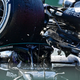 A photo of Max Verstappen and Lewis Hamilton's crash in F1 2021.